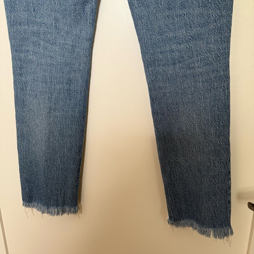 Madewell The Perfect Vintage Jeans Womens 25 Blue Straight Leg Denim Stretch - Picture 6 of 13